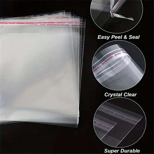 Treat Bags Self-Adhesive (10cm x 15cm)