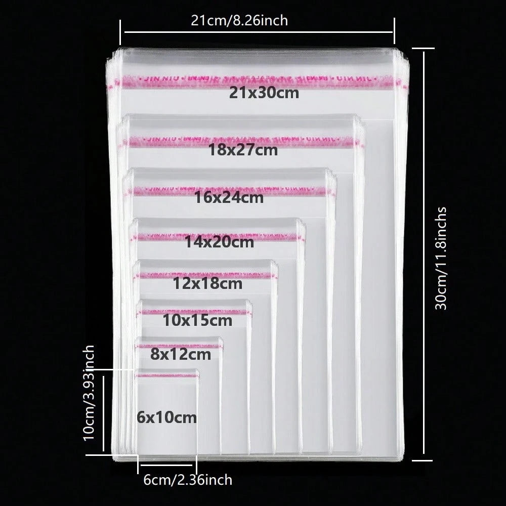 Treat Bags Self-Adhesive (21cm x 30cm)