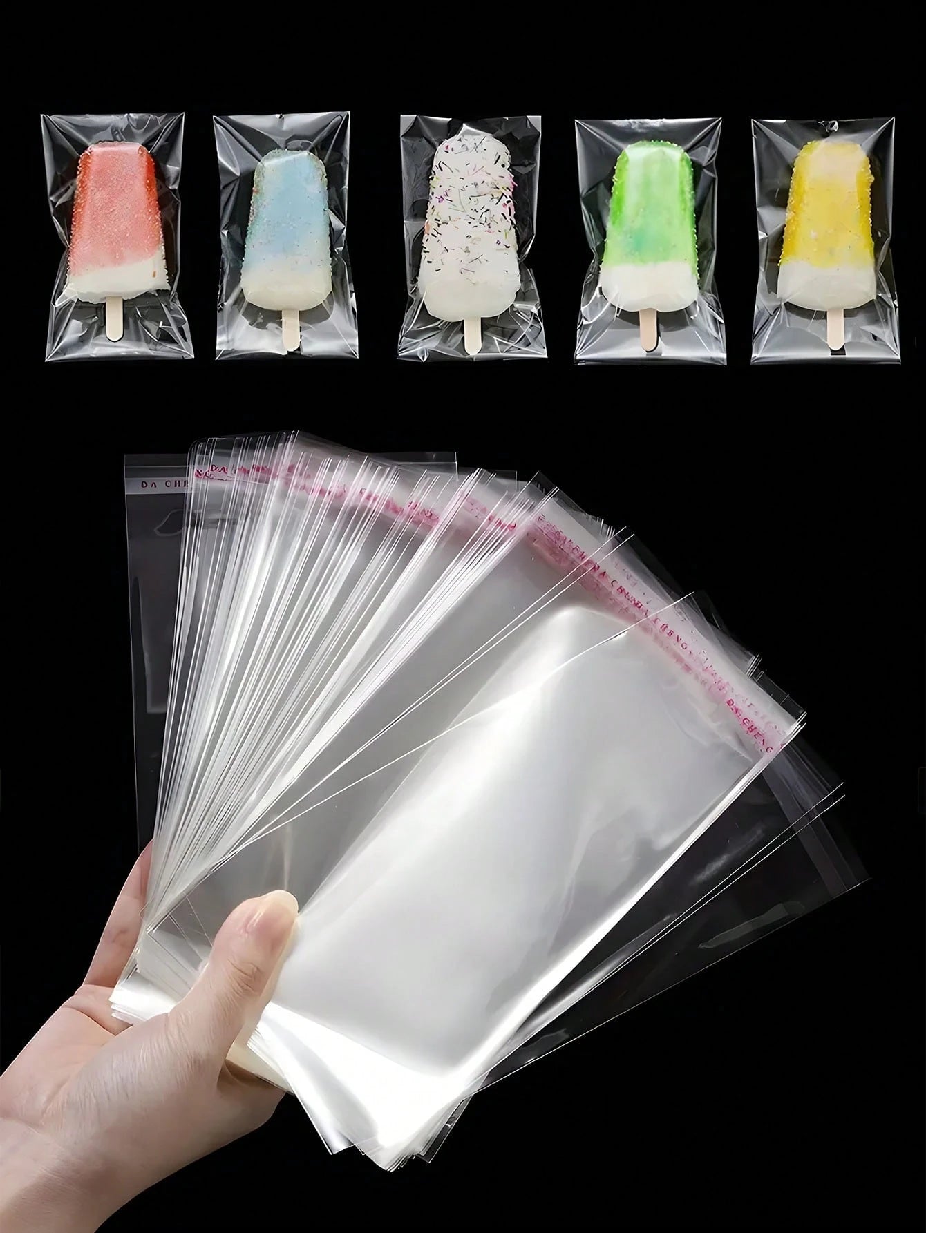 Treat Bag with Self-Adhesive 100 Pack