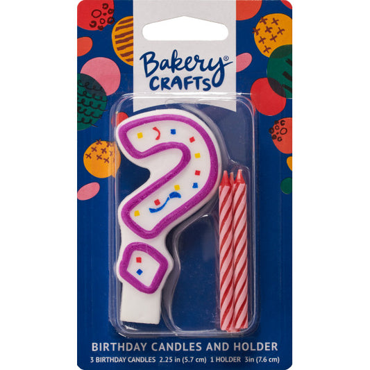 ? Party Purple Numeral Candles