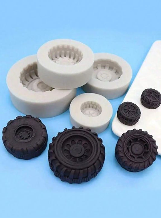 4pcs Tire-Shaped Silicone Molds