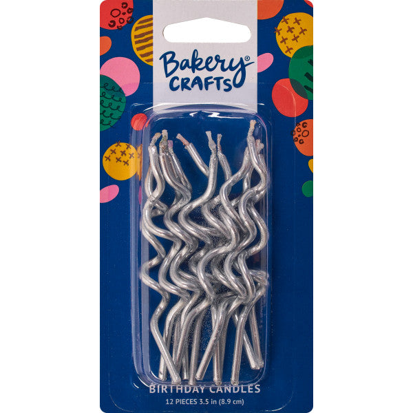 Metallic Swirl Shaped Candles