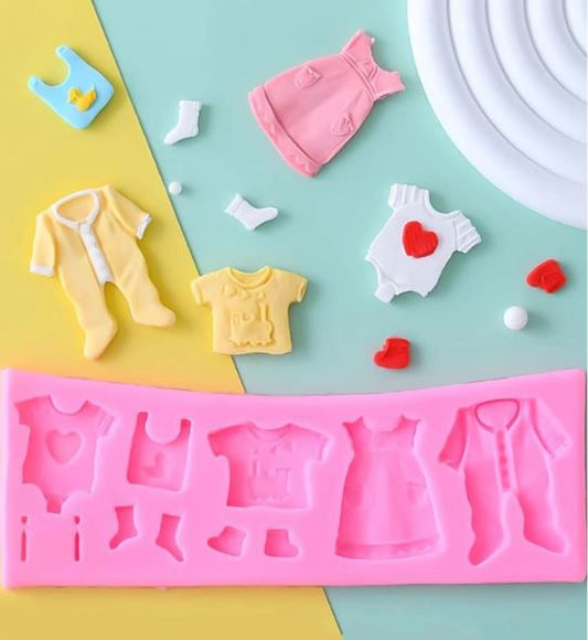 Lovely Baby Clothes Silicone Mold