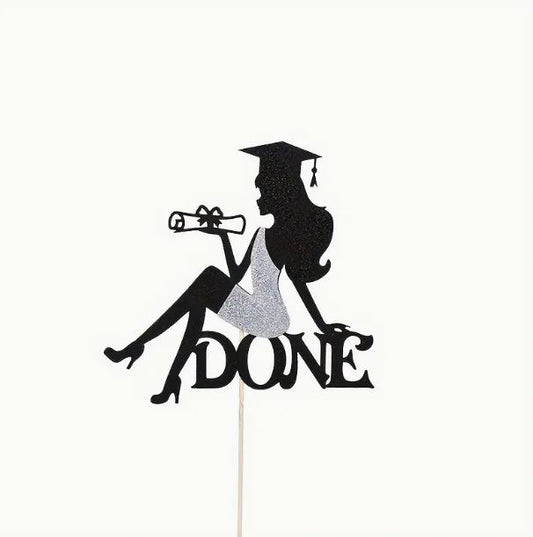Done Graduation Cake Topper