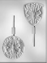 EMT Emblem Sucker Chocolate Mold