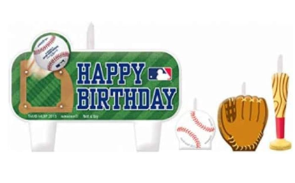 MLB Multicolor Birthday Candle Set
