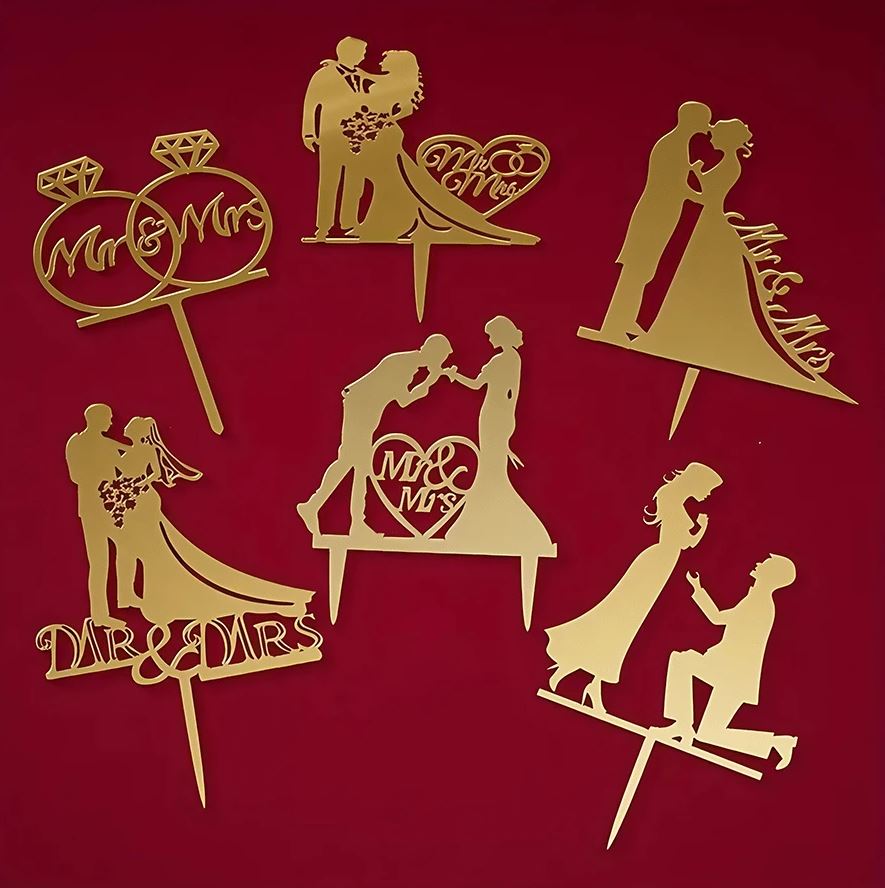 Assortment Wedding Cake Toppers