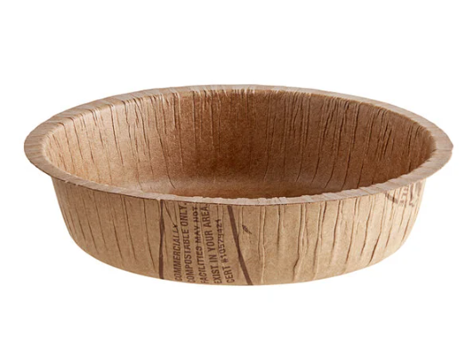 Paper Baking Cup with Flange and Aqueous Coating