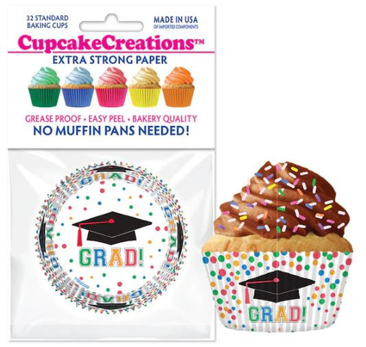 Graduation Dots Baking Cups