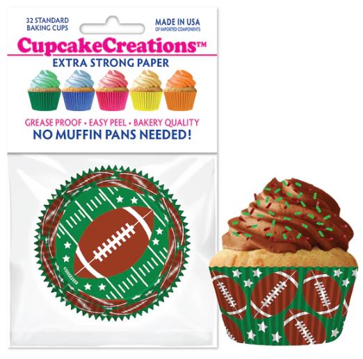 Football Baking Cups