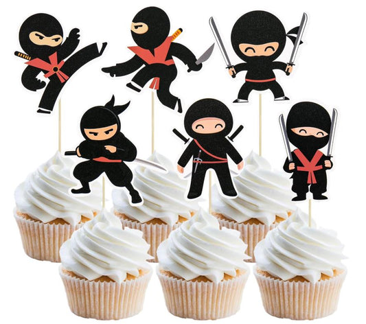 Ninja Cupcake Toppers
