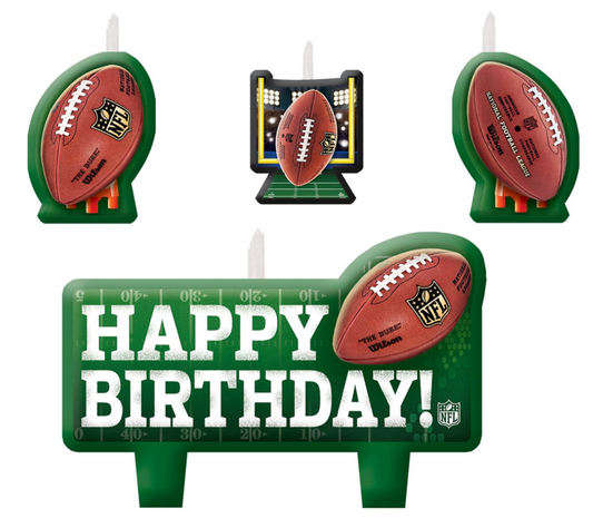 NFL Drive Collection Molded Birthday Candle Set