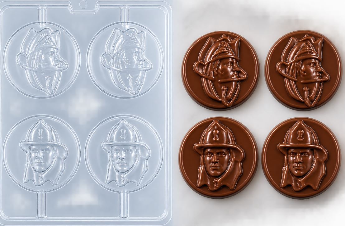 Firemen Lollipop Mold