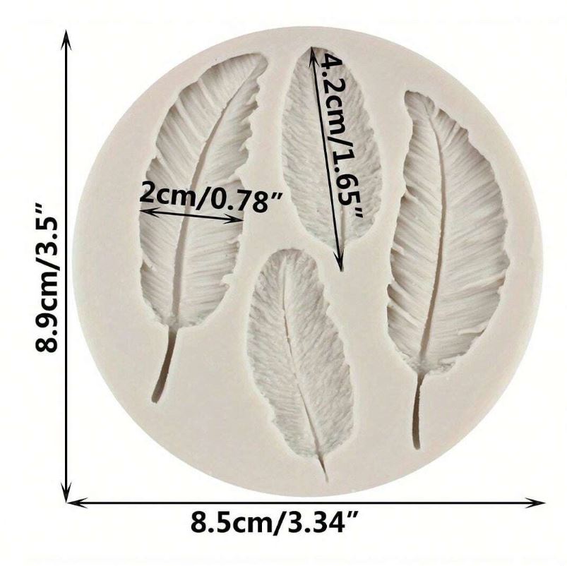 Feather Silicone Mold