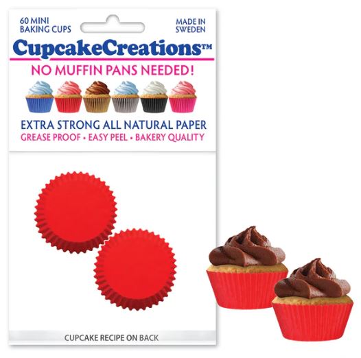 Mini Red Baking Cups