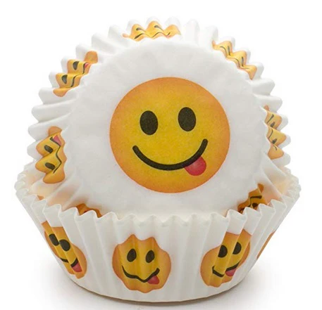 Fox Run Tongue Emoji Baking Cup Set of 50
