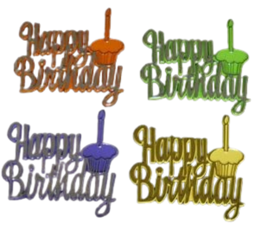 Happy Birthday Cupcake Plaques
