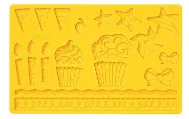 Wilton Fondant and Gum Paste Silicone Mold, Kids Party