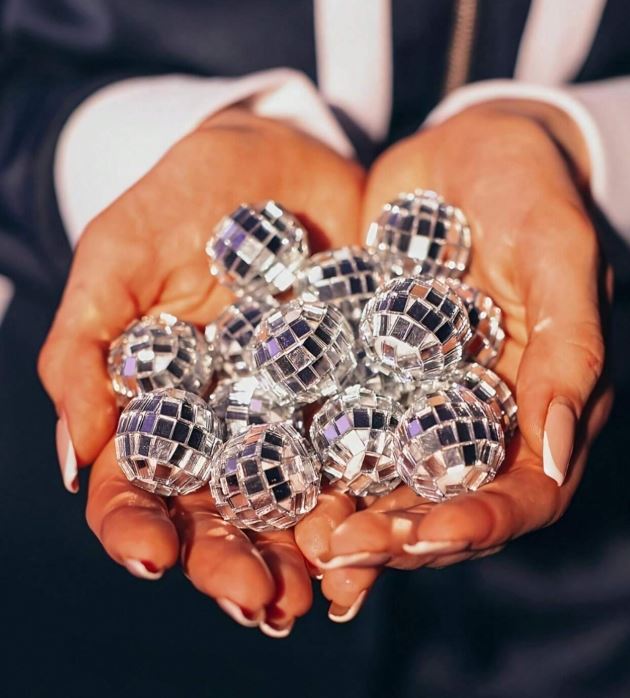 10pcs,Mini Disco Mirror Ball Decorations