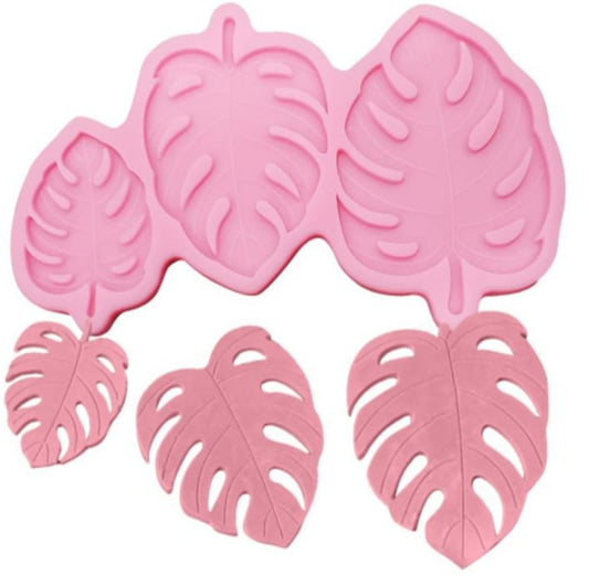 1pc Silicone Mold Tropical Leaf Design