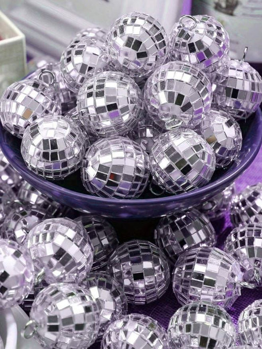 10pcs,Mini Disco Mirror Ball Decorations
