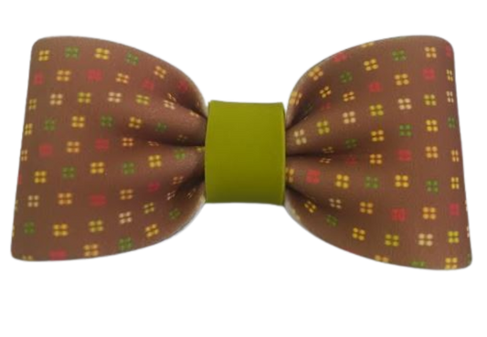 Brown and Green Gum paste Bow