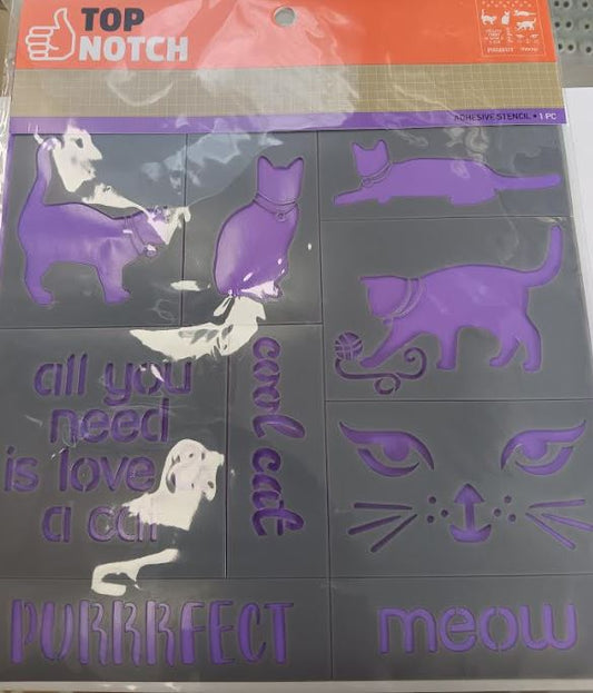 Cat Lover Stencil