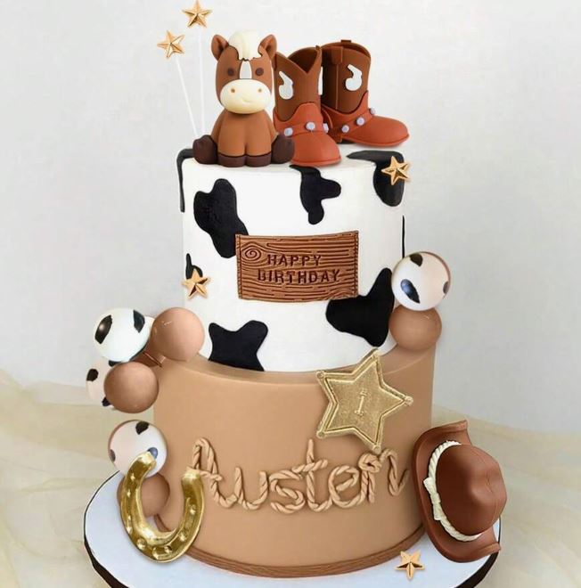 Cowboy Rodeo Cake Topper