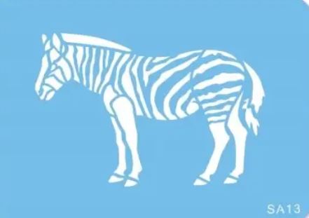 Zebra Full Body Stencil
