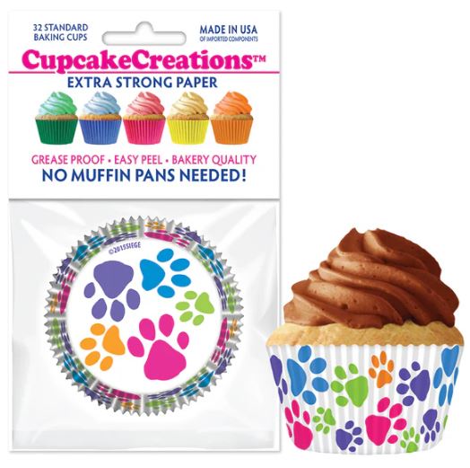 Pet Paws Baking Cups