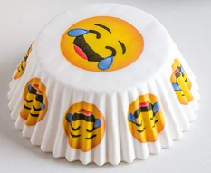 Fox Run Crying Laughing Emoji Baking Cup Set of 50