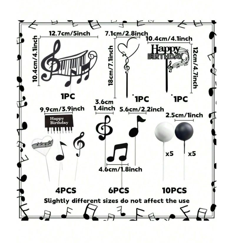 Music Cake Decorations