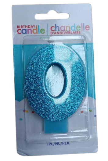 Glitter Number Birthday Candle