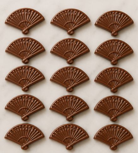 Mini Fan Chocolate Mold