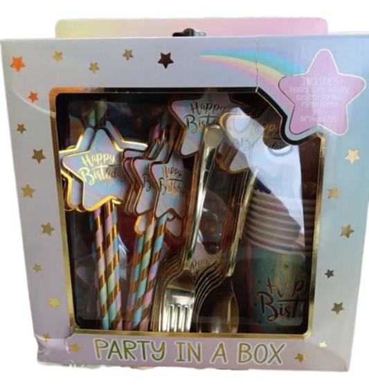 Happy Birthday Pastel Party in a Box