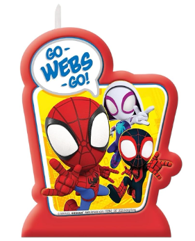 Spidey & His Amazing Friends Multicolor Birthday Candle