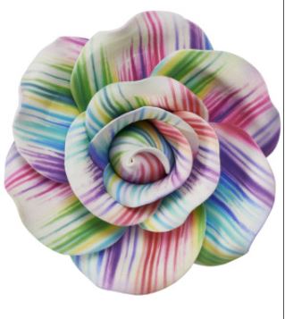 Painted Colors Printed Rose Assortment Gum Paste Flowers