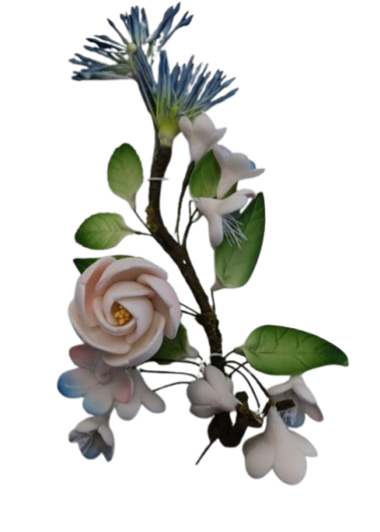 Pink and White Flower Spray