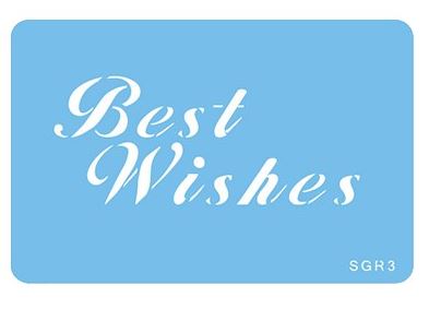 Best Wishes Stencil