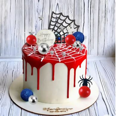 49pcs Spider Cake Topper