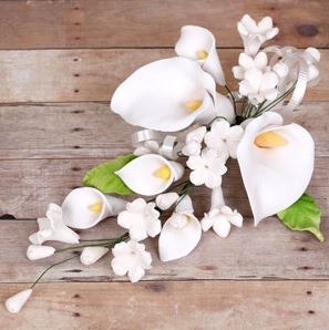 Calla Lily Small Spray - White