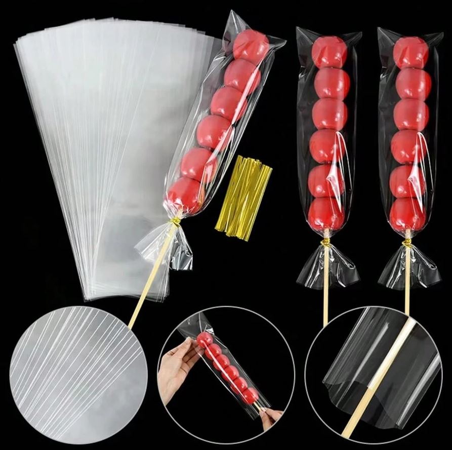 Clear Long Cellophane Bags