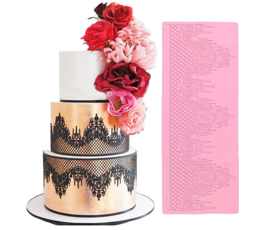 Novelty Giant Jewels Edible Lace Mat Silicone Imprint Mold
