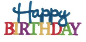 Pattern Happy Birthday Script Layon