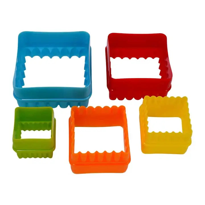 Square 5 Pc Biscuit Cutter Set