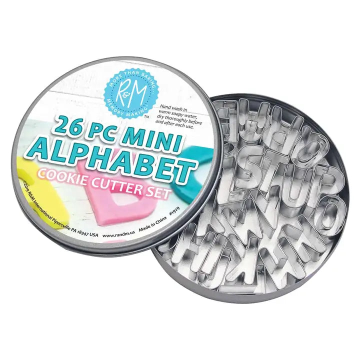 Mini Alphabet 26 Pc Cookie Cutter Set
