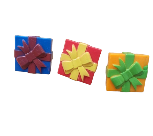 3D Present Cupcake Rings