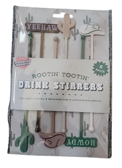 Drinking Buddies Rootin Tootin Drink Stirrers