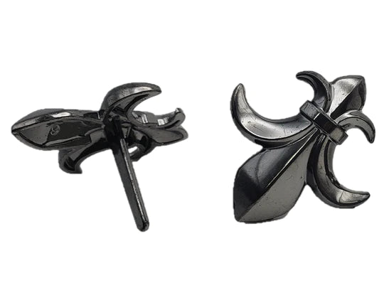 Fleur De Lis Black Cupcake Rings
