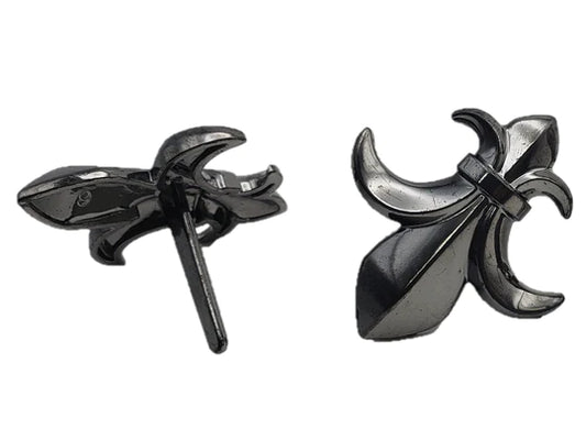 Fleur De Lis Black Cupcake Rings